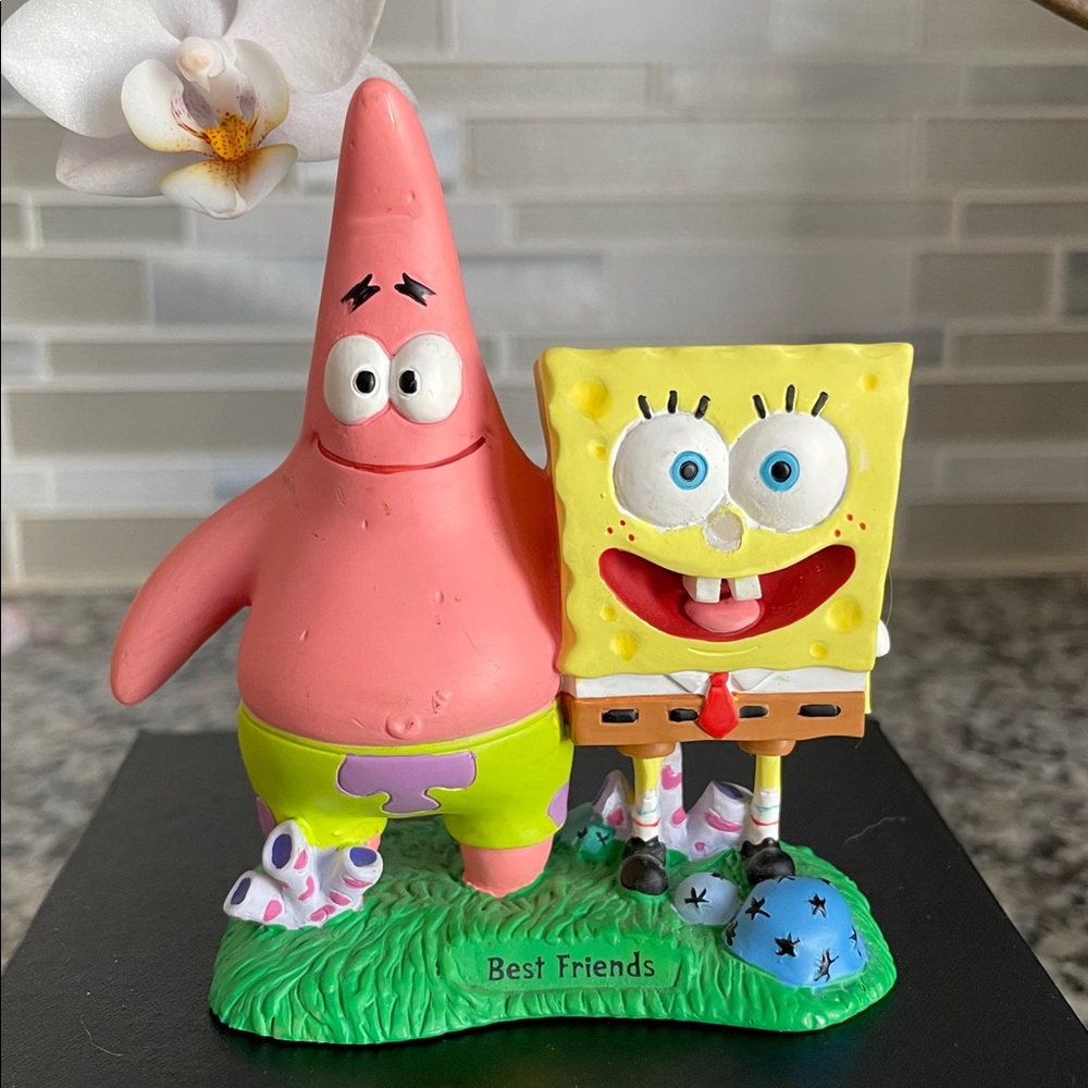 RARE SpongeBob & Patrick BEST FRIENDS Figurine Signed by Stephen Hillenburg 2003